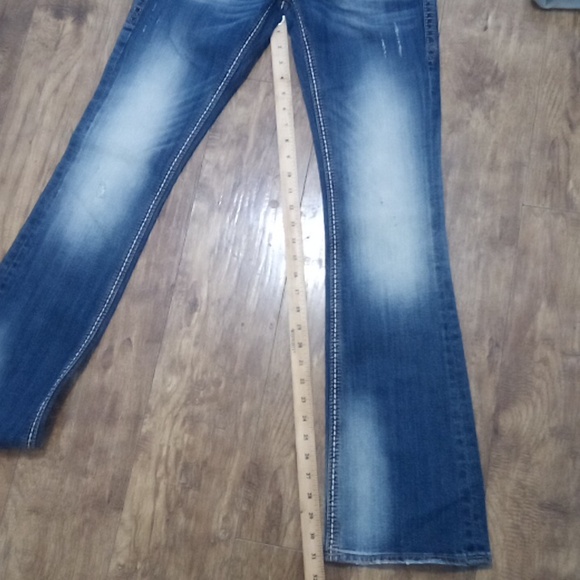 Rock Revival Women's 26 Bootcut Blair Embellished Distressed NWOT DEFECT - Picture 9 of 12